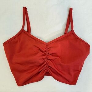 Victoria's Secret PINK Active Ultimate Lightly Lined Sports Bra S Orange NWOT